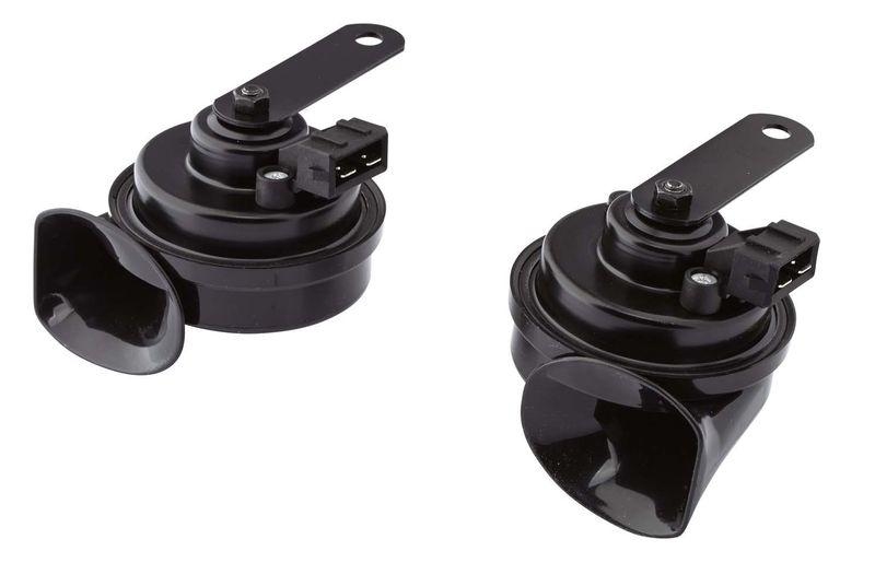 HELLA 3FH 012 010-031 Trompetenhorn TE26Set 12V 110dB A 400/500Hz 2-Klang