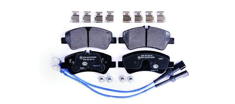 HELLA 8DB 355 025-161 Bremsbelagsatz, Scheibenbremsbelag