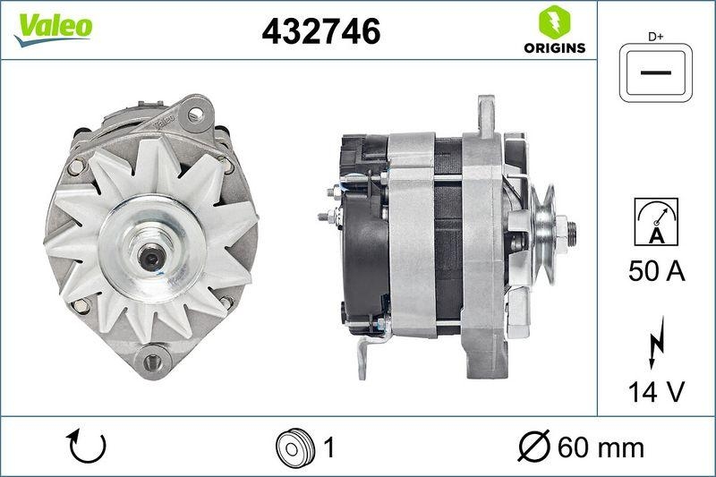 VALEO 432746 Generator Neu - ORIGINS