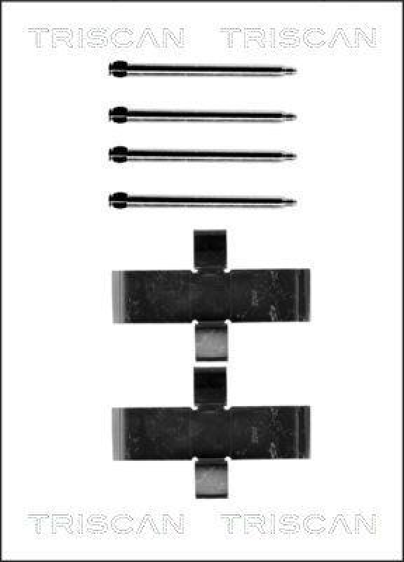 TRISCAN 8105 291260 Montagesatz, Scheibenbremsbelag f&uuml;r Vw Lt