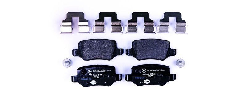 HELLA 8DB 355 018-531 Bremsbelagsatz, Scheibenbremsbelag f&uuml;r MB