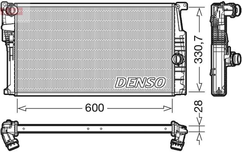 DENSO DRM05015 K&uuml;hler BMW 1 (F20, F21) 116 i 1.5 (15- )