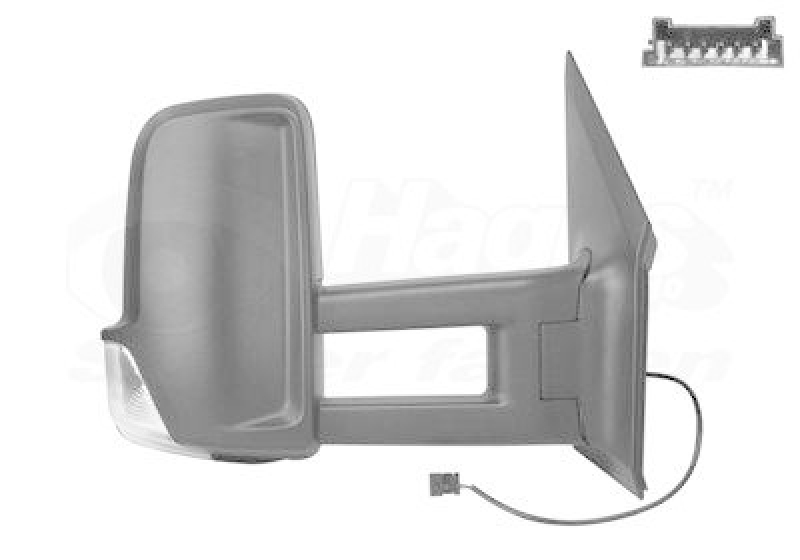 VAN WEZEL 3083826 Außenspiegel rechts beheizbar für elektr. Spiegelverstellung