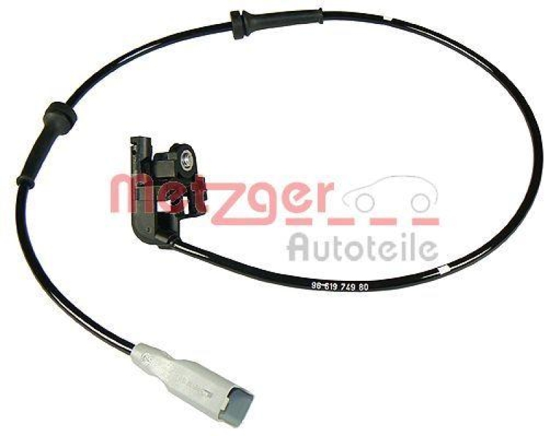 METZGER 0900538 Sensor, Raddrehzahl f&uuml;r CITROEN/PEUGEOT HA links/rechts