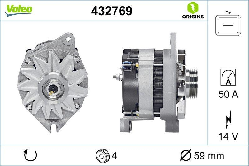 VALEO 432769 Generator Neu - ORIGINS