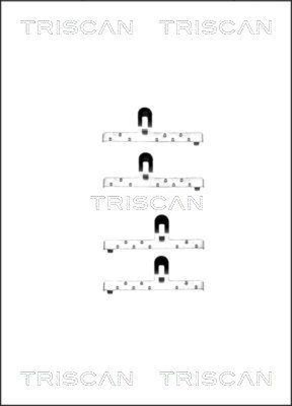 TRISCAN 8105 291449 Montagesatz, Scheibenbremsbelag f&uuml;r Vw