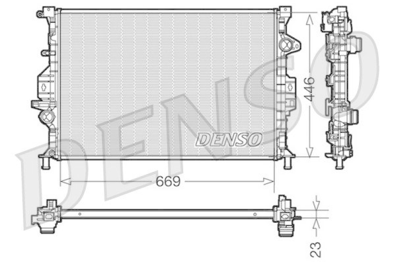 DENSO DRM10077 K&uuml;hler FORD MONDEO IV Turnier (BA7) 2.0 TDCi (2007 - )