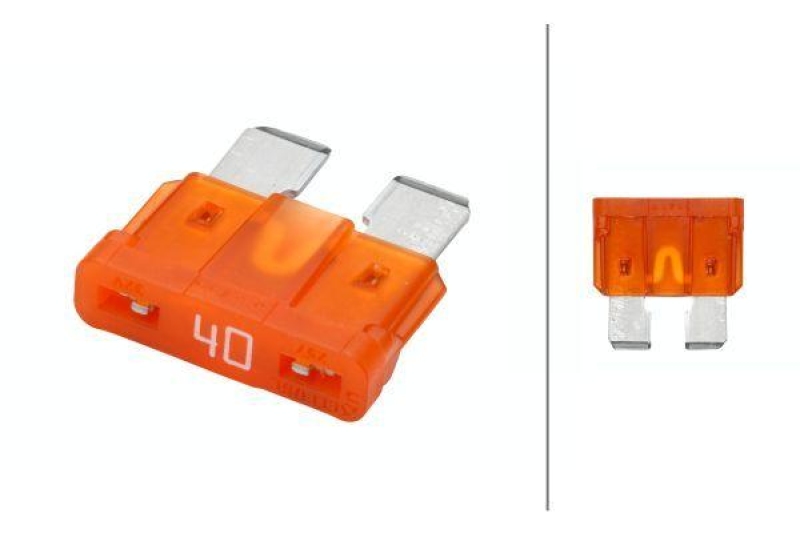 HELLA 8JS 711 683-031 Sicherung D 130, 40 A orange, Set