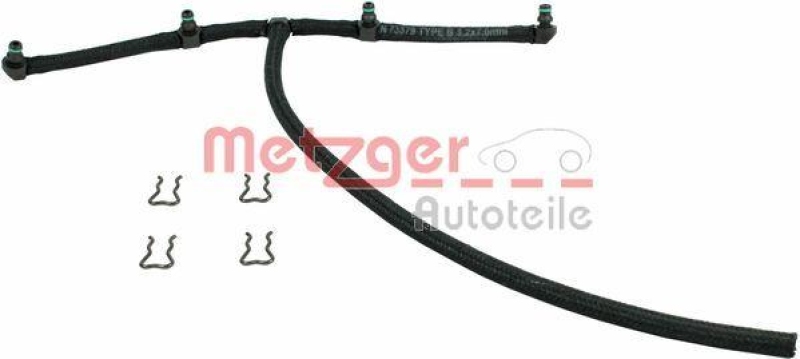 METZGER 0840020 Schlauch, Leckkraftstoff f&uuml;r OPEL/VAUXHALL
