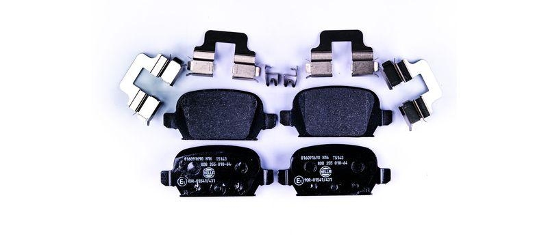 HELLA 8DB 355 018-641 Bremsbelagsatz, Scheibenbremsbelag f&uuml;r OPEL