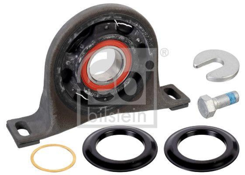 FEBI BILSTEIN 175745 Kardanwellenmittellager mit integriertem W&auml;lzlager und Anbaumaterial f&uuml;r Mercedes-Benz