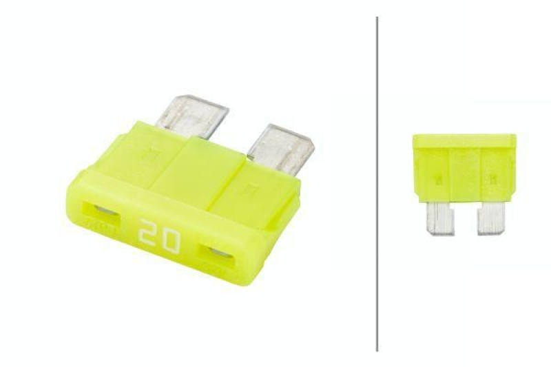 HELLA 8JS 711 683-112 Sicherung D 199, 20 A gelb, Set