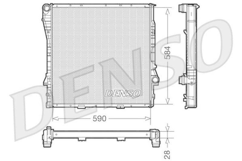 DENSO DRM05116 K&uuml;hler BMW X5 (E53) 3.0 d (2003 - )