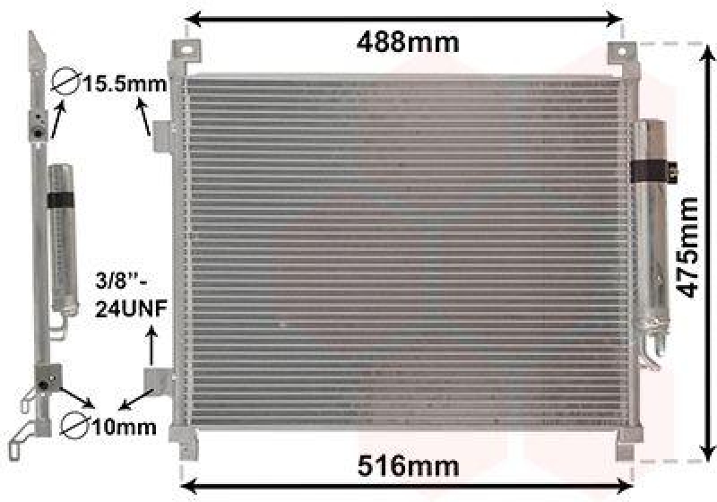 VAN WEZEL 33015701 Kondensator mit Trockner