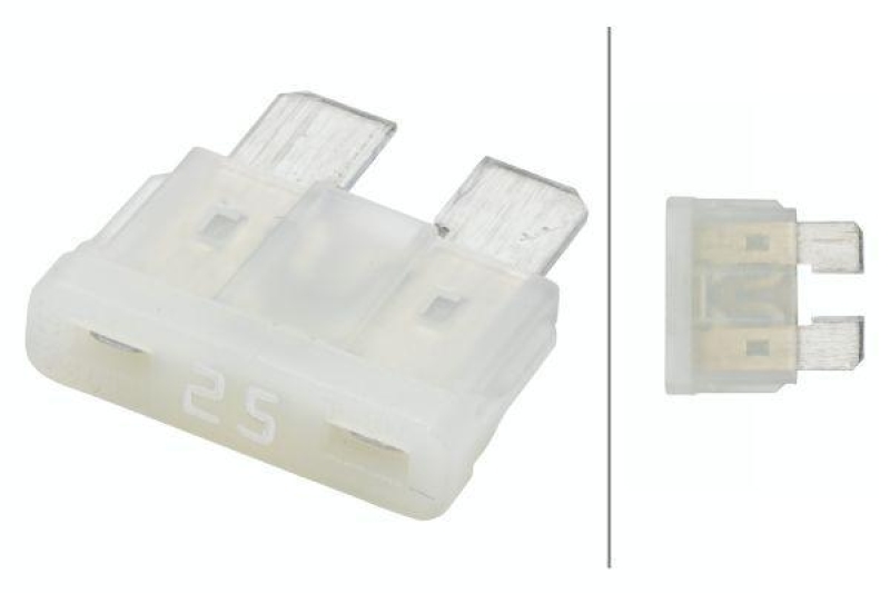 HELLA 8JS 711 683-122 Sicherung D 200, 25 A weiss, Set