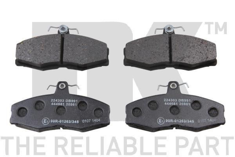 NK 224303 Bremsbelagsatz, Scheibenbremse f&uuml;r SKODA, VW