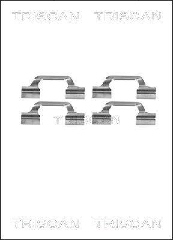 TRISCAN 8105 291610 Montagesatz, Scheibenbremsbelag f&uuml;r Seat, Skoda, Vw