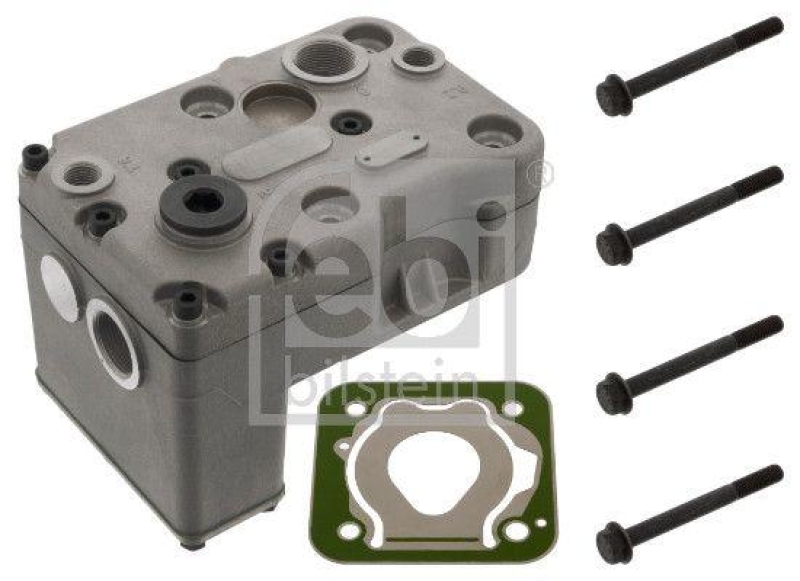 FEBI BILSTEIN 100293 Zylinderkopf für Luftpresser, mit Ventilplatte für M A N