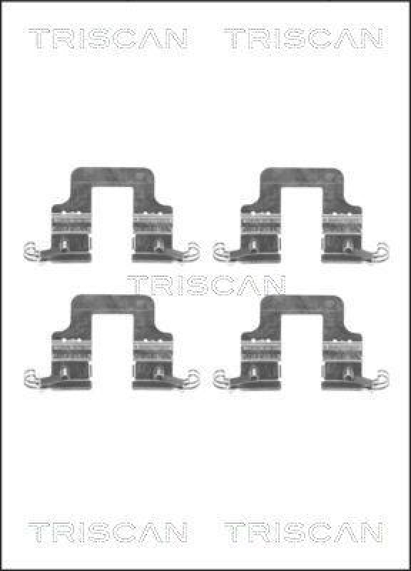 TRISCAN 8105 291613 Montagesatz, Scheibenbremsbelag f&uuml;r Audi