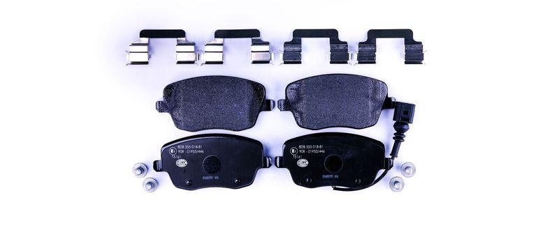 HELLA 8DB 355 018-811 Bremsbelagsatz, Scheibenbremsbelag f&uuml;r SKODA/SEAT/VW