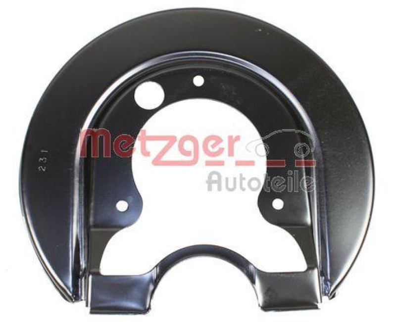 METZGER 6115206 Spritzblech, Bremsscheibe f&uuml;r AUDI/SKODA/VW HA rechts