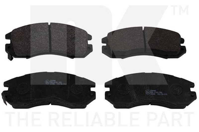 NK 224406 Bremsbelagsatz, Scheibenbremse f&uuml;r SUBARU
