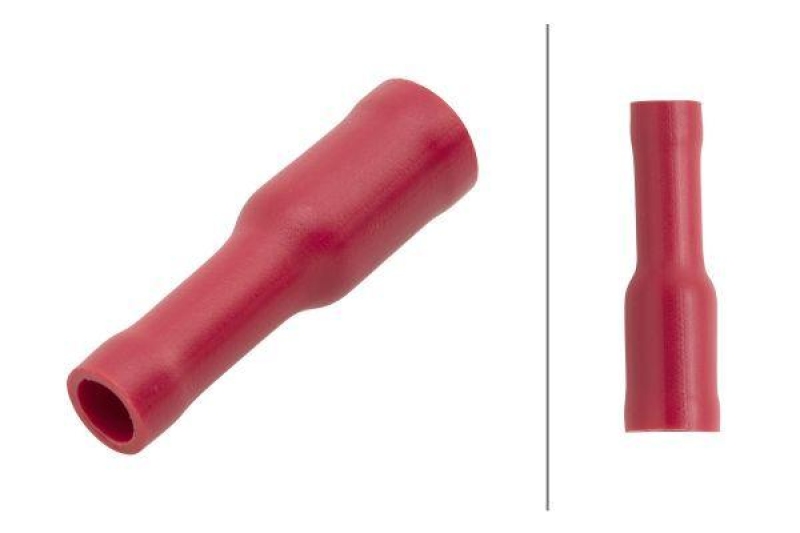 HELLA 8KW 045 145-003 Leitungsverbinder A 63 -> 1 mm&sup2;, rot, &Oslash; 4 mm