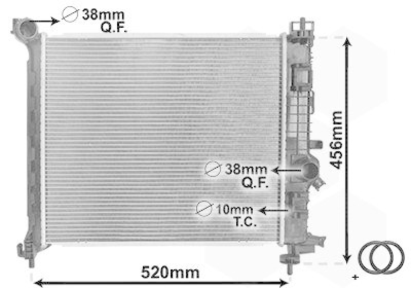 VAN WEZEL 37002562 Motork&uuml;hler