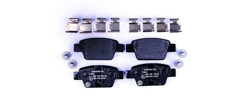 HELLA 8DB 355 018-851 Bremsbelagsatz, Scheibenbremsbelag f&uuml;r FIAT/ALFA/LANCIA
