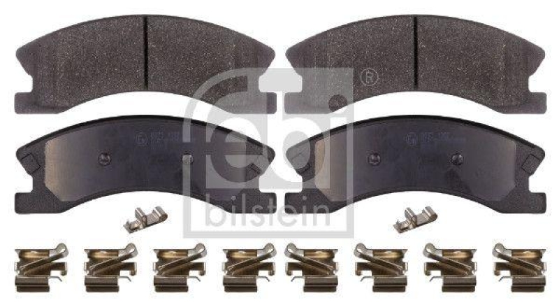 FEBI BILSTEIN 116372 Bremsbelagsatz mit Befestigungsmaterial f&uuml;r Chrysler