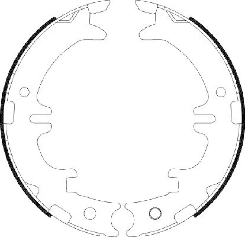 HELLA 8DA 355 050-541 Bremsbackensatz f&uuml;r TOYOTA/LEXUS