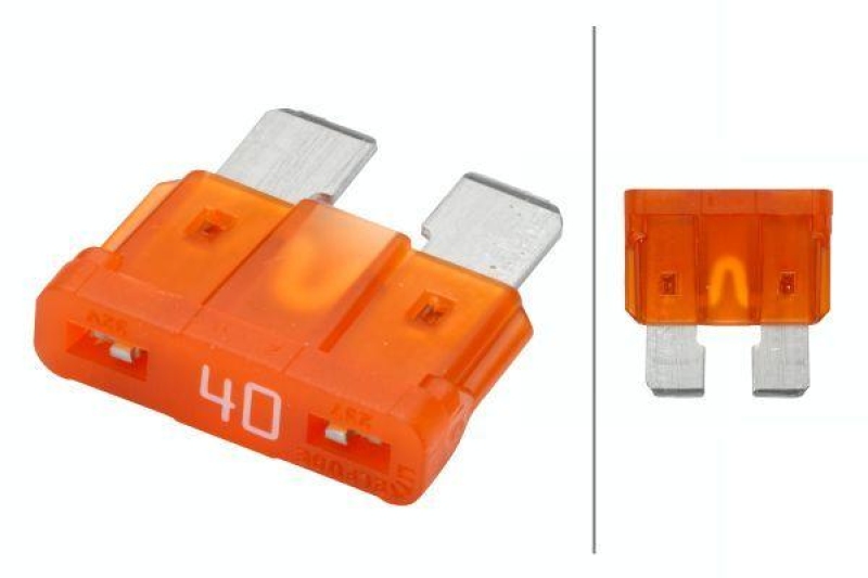 HELLA 8JS 711 683-851 Sicherung D 133, 40 A orange, Set