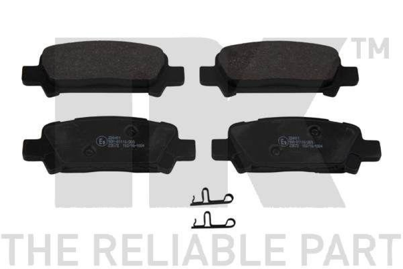 NK 224411 Bremsbelagsatz, Scheibenbremse f&uuml;r SUBARU