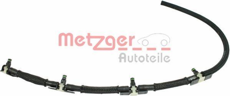 METZGER 0840050 Schlauch, Leckkraftstoff Reparatursatz f&uuml;r AUDI/SEAT/SKODA/VW