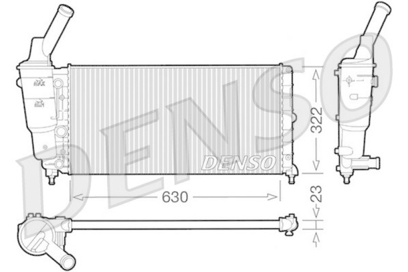 DENSO DRM13005 K&uuml;hler LANCIA Y (840A) 1.2 (840AA, 840AF1A) (1996 - 2003)
