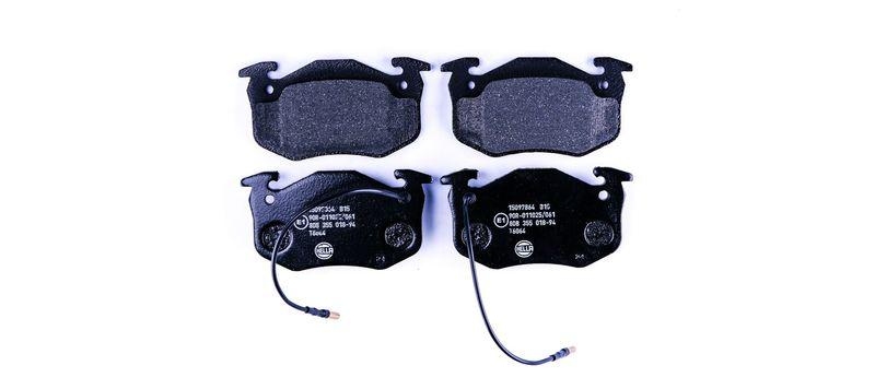 HELLA 8DB 355 018-941 Bremsbelagsatz, Scheibenbremsbelag für RENAULT