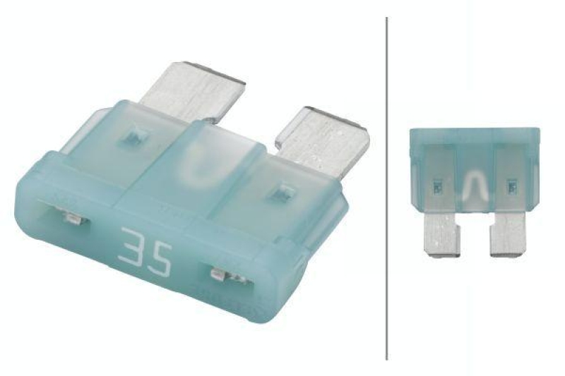 HELLA 8JS 711 683-871 Sicherung D 191, 35 A blau, Set