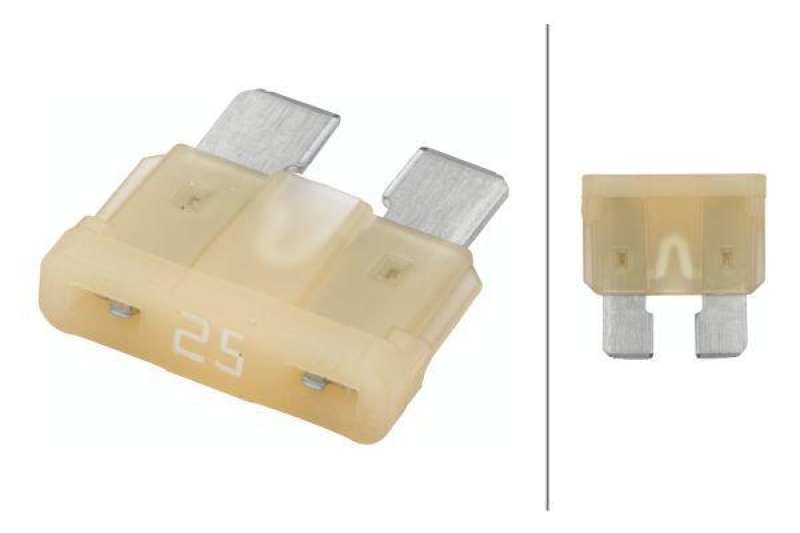 HELLA 8JS 711 689-821 Sicherung D 22, 25 A, Set weiss