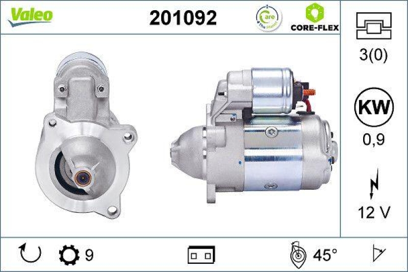 VALEO 201092 Starter - CORE-FLEX - RENAULT Traffi
