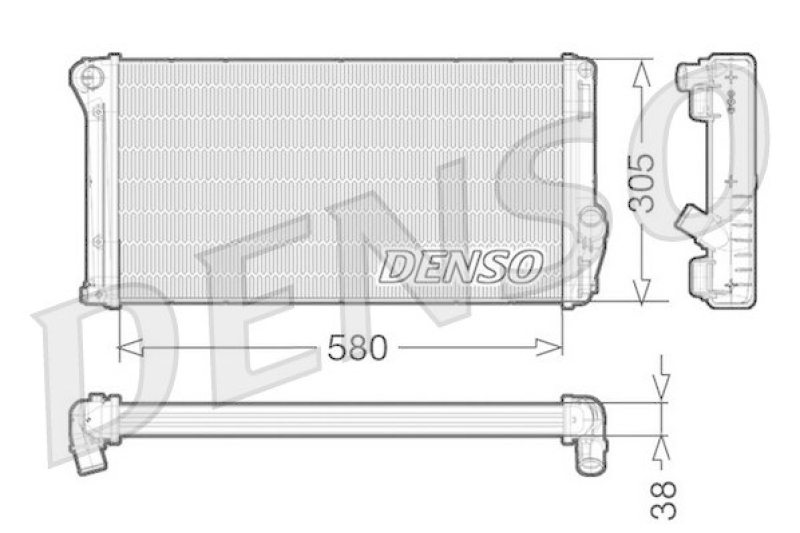 DENSO DRM13020 K&uuml;hler LANCIA MUSA (350) 1.6 D Multijet (2008 - )