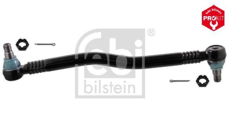 FEBI BILSTEIN 44792 Lenkstange mit Kronenmuttern und Splinten, vom 1. Lenkzwischenhebel zum 2. Lenkzwischenhebel f&uuml;r M A N