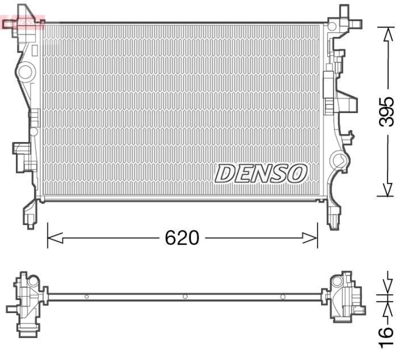 DENSO DRM06036 K&uuml;hler FIAT 500X (334_) 1.4 (14-)