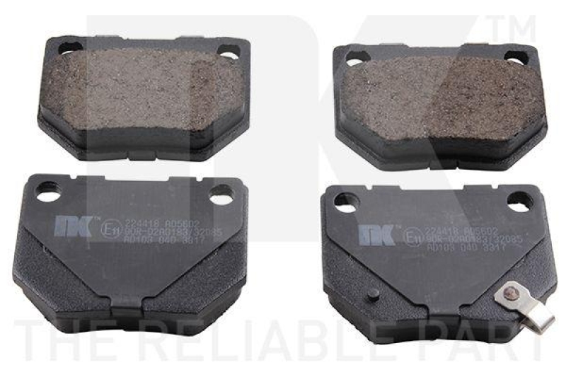 NK 224418 Bremsbelagsatz, Scheibenbremse f&uuml;r SUBARU