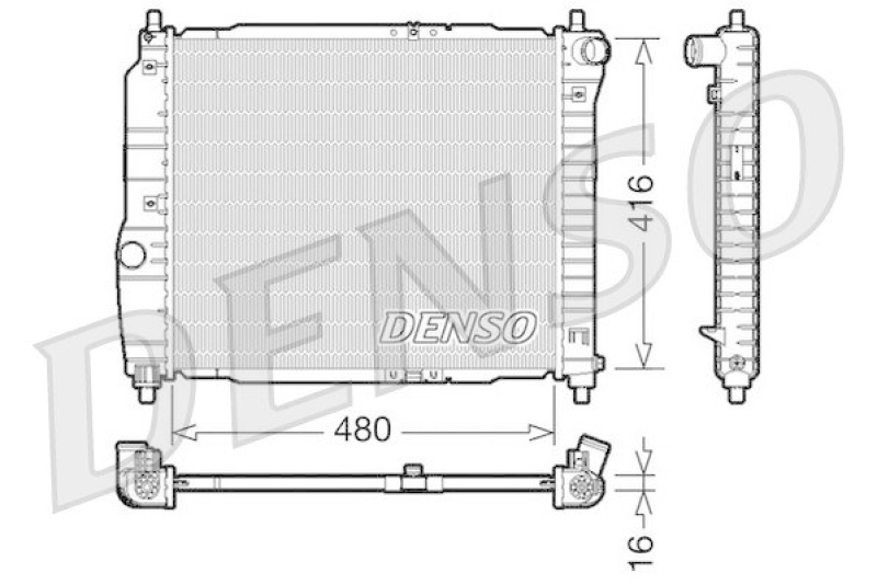 DENSO DRM15003 K&uuml;hler CHEVROLET KALOS 1.4 16V (2005 - )