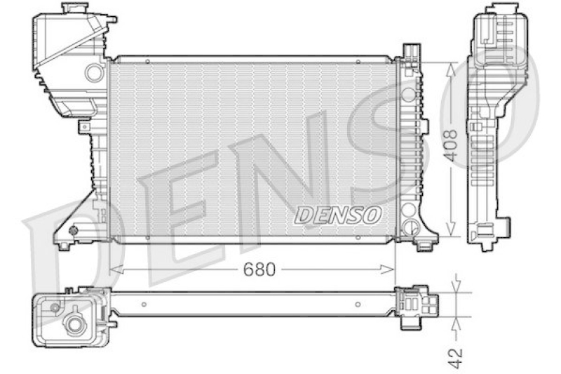 DENSO DRM17017 K&uuml;hler MERCEDES-BENZ SPRINTER 3-t Platform/Chassis (903) 312 D 2.9 (1995 - 2000)