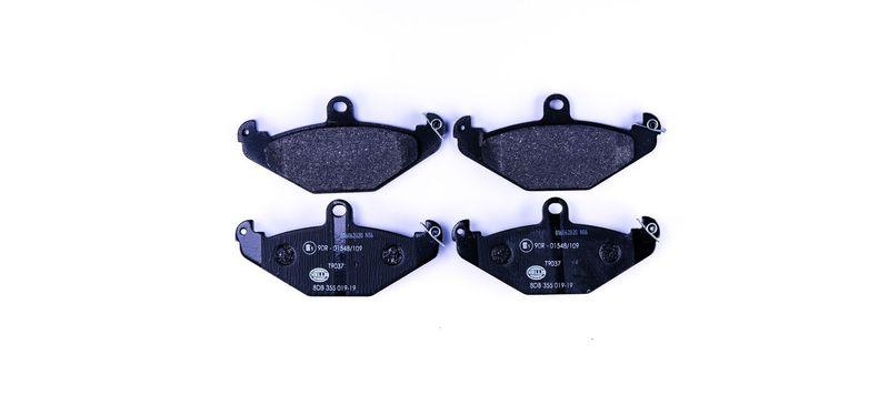 HELLA 8DB 355 019-191 Bremsbelagsatz, Scheibenbremsbelag f&uuml;r RENAULT