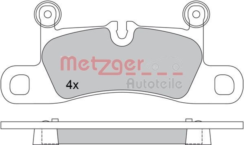 METZGER 1170523 Bremsbelagsatz, Scheibenbremse
