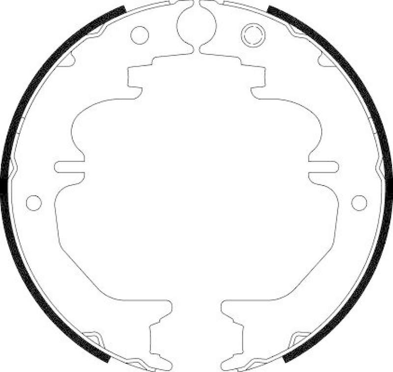 HELLA 8DA 355 050-711 Bremsbackensatz für TOYOTA