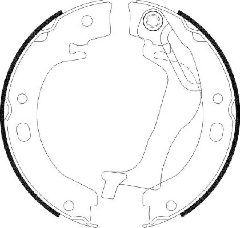 HELLA 8DA 355 050-741 Bremsbackensatz f&uuml;r TOYOTA