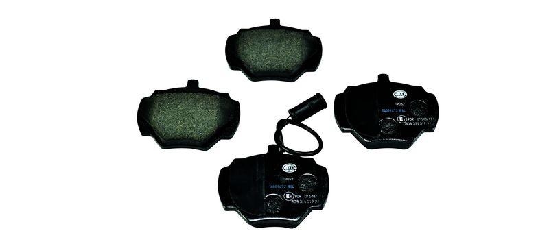 HELLA 8DB 355 019-241 Bremsbelagsatz, Scheibenbremsbelag f&uuml;r LANDROVER